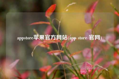 appstore苹果官方网站(app store 官网)