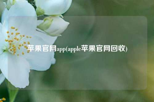 苹果官网app(apple苹果官网回收)